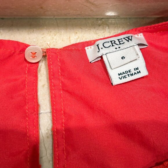 J. Crew Sleeveless Swiss Dot Ruffle Blouse - Picture 5 of 5